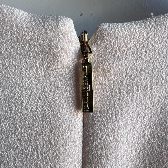 Karl Lagerfeld Paris Womens Blush Pink Shift Dress Size 2 Sleeveless Ruffle Trim - Picture 12 of 13